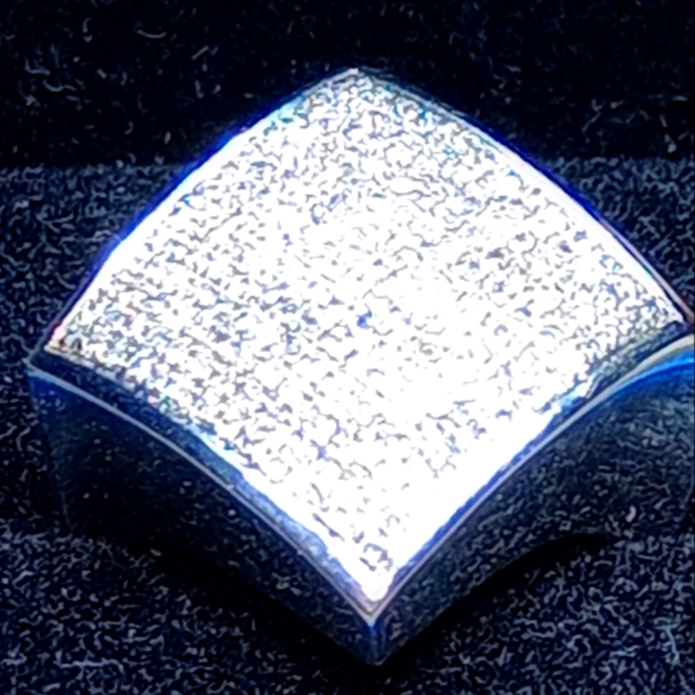 10k white gold 2 carats of pave diamonds unisex